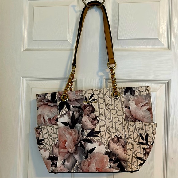 Calvin Klein Bags Ck Floral Tote Poshmark